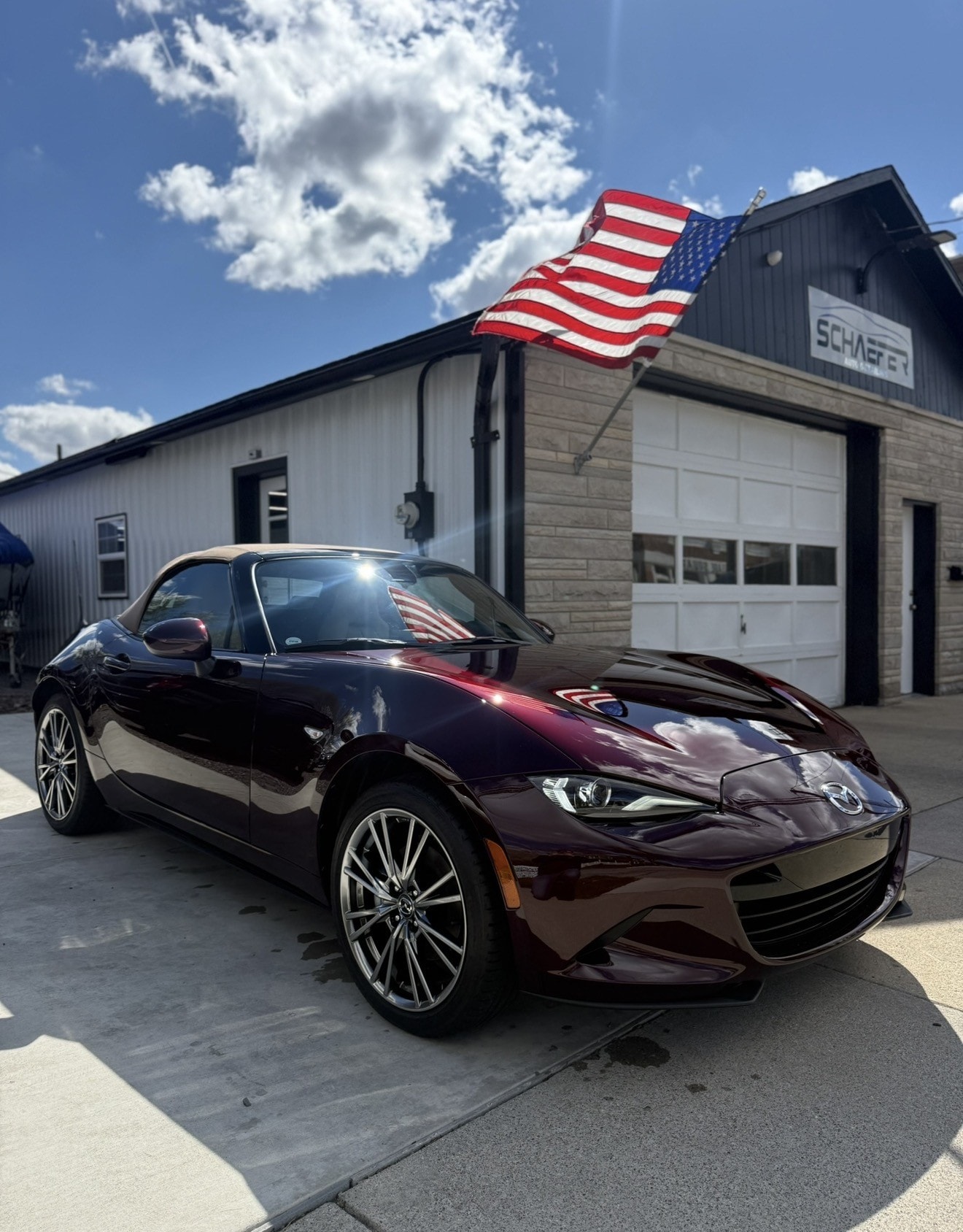 Luxury sports car ceramic coating